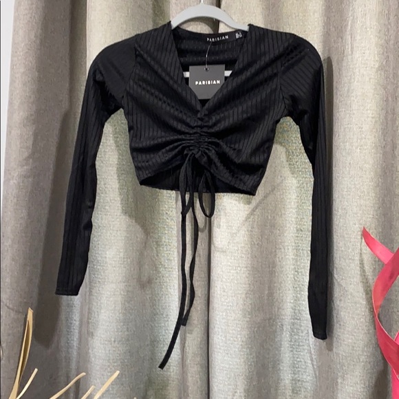 RIB KNIT CROP & LEGGINGS SET SZ4 - Picture 5 of 8